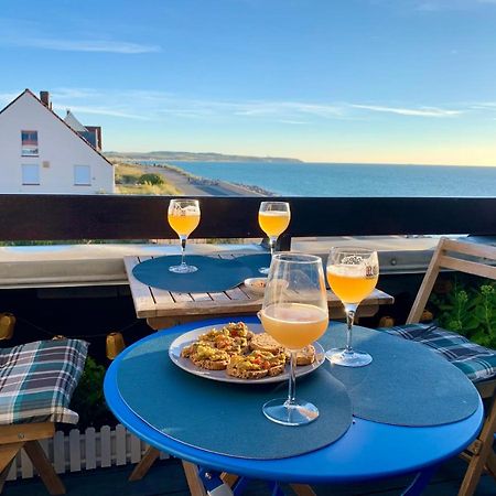Duplex Avec Jacuzzi Vue Imprenable Sur La Baie De Wissant Appartement Buitenkant foto
